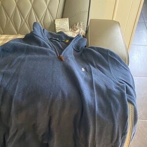 Ralph Lauren Men's Zip-Up Blue Sweater